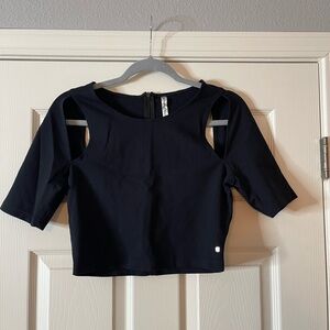 Fabletics Black Crop Top